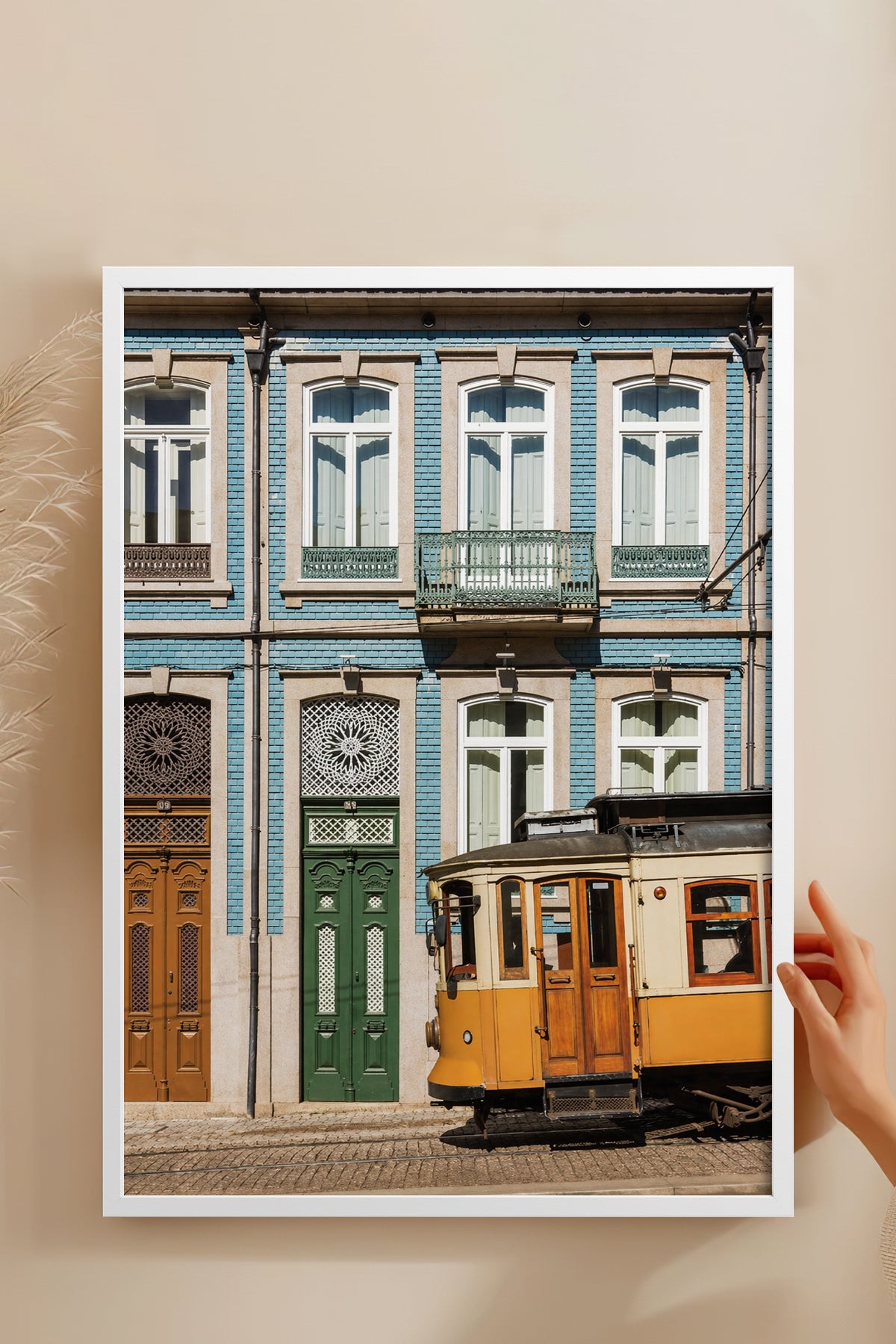 HOMEPACK Ahşap Çerçeveli Tablo Çerçeveli Poster Sanatsal Modern Duvar Dekoru BEK-8440