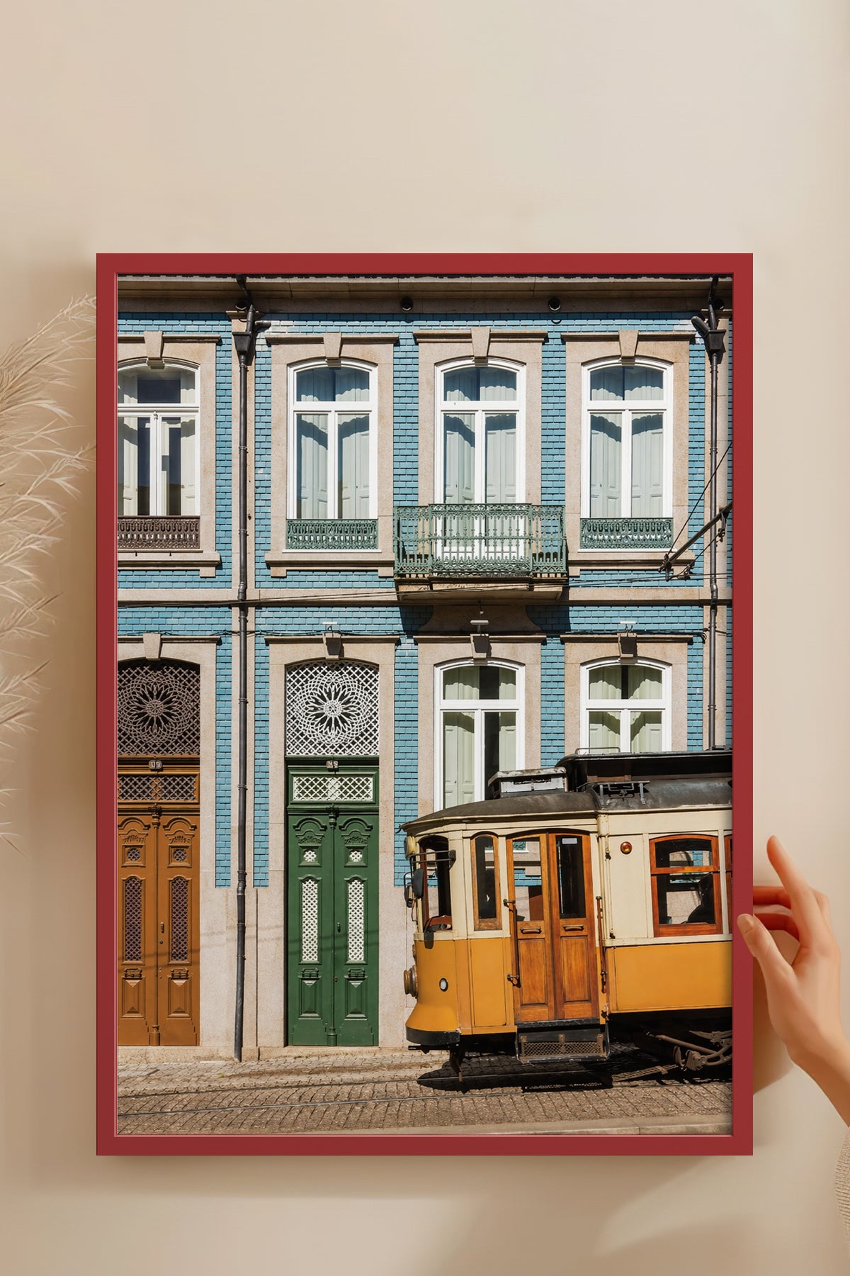 HOMEPACK Ahşap Çerçeveli Tablo Çerçeveli Poster Sanatsal Modern Duvar Dekoru BEK-8440