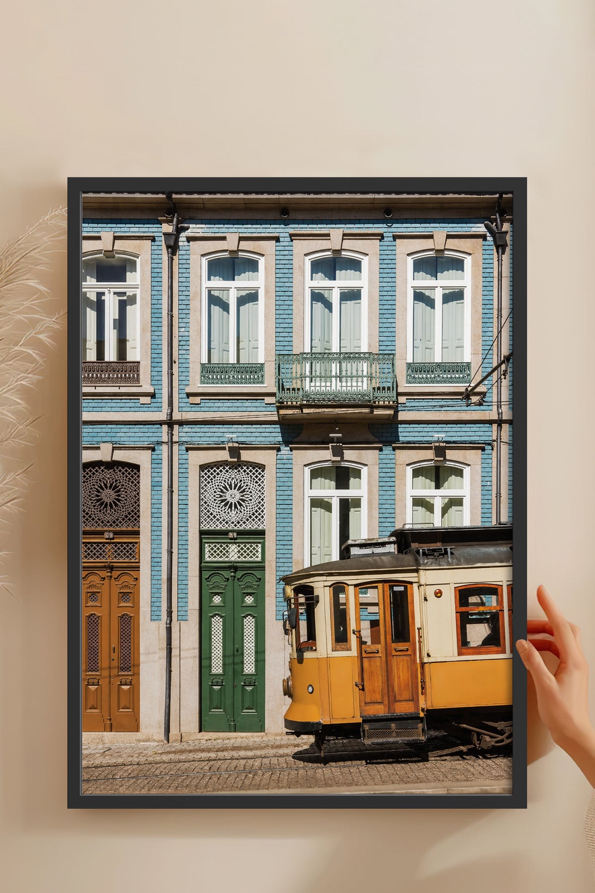 HOMEPACK Ahşap Çerçeveli Tablo Çerçeveli Poster Sanatsal Modern Duvar Dekoru BEK-8440