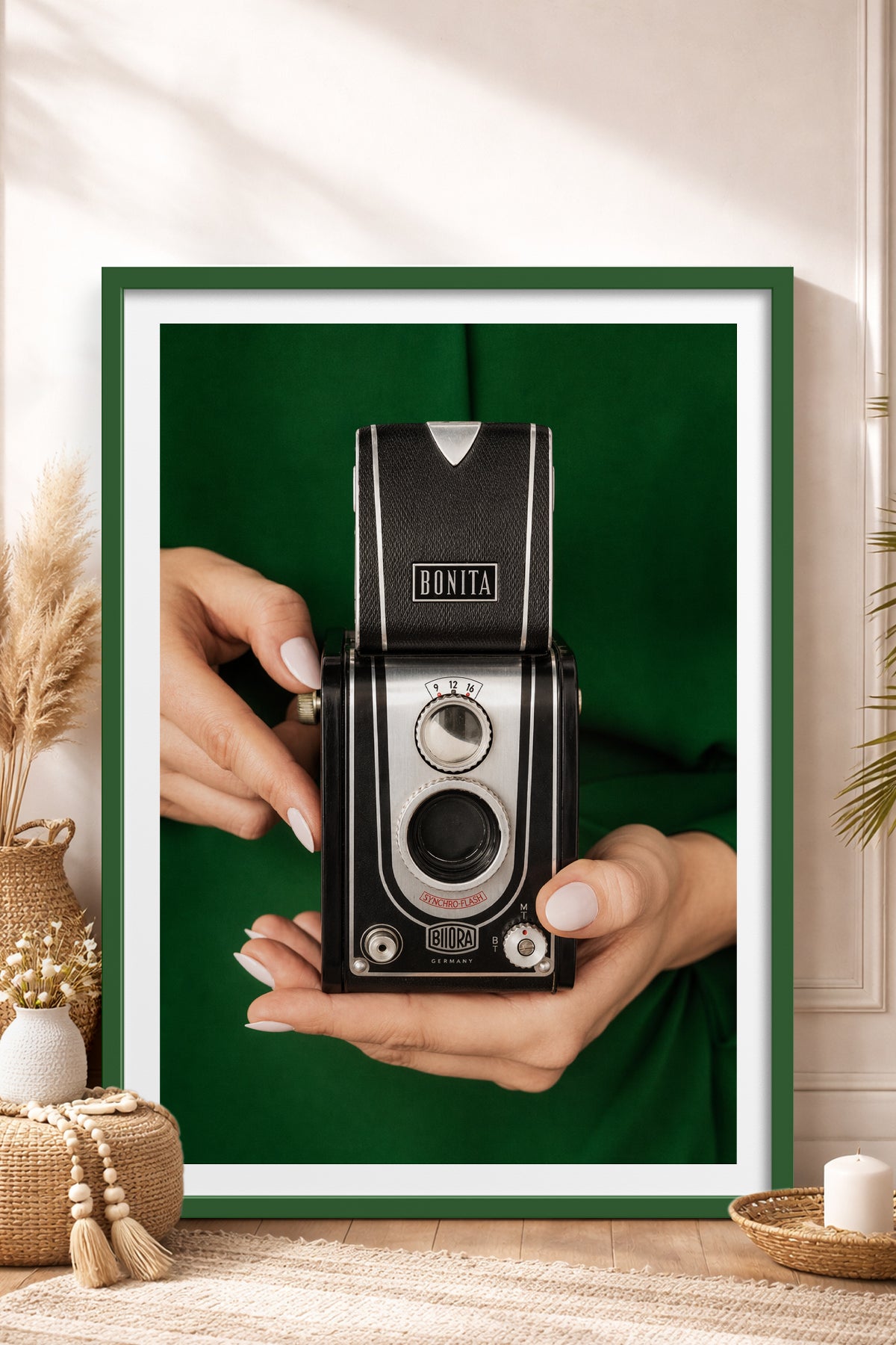 HOMEPACK Ahşap Çerçeveli Tablo Çerçeveli Poster Sanatsal Modern Duvar Dekoru BEK-8441