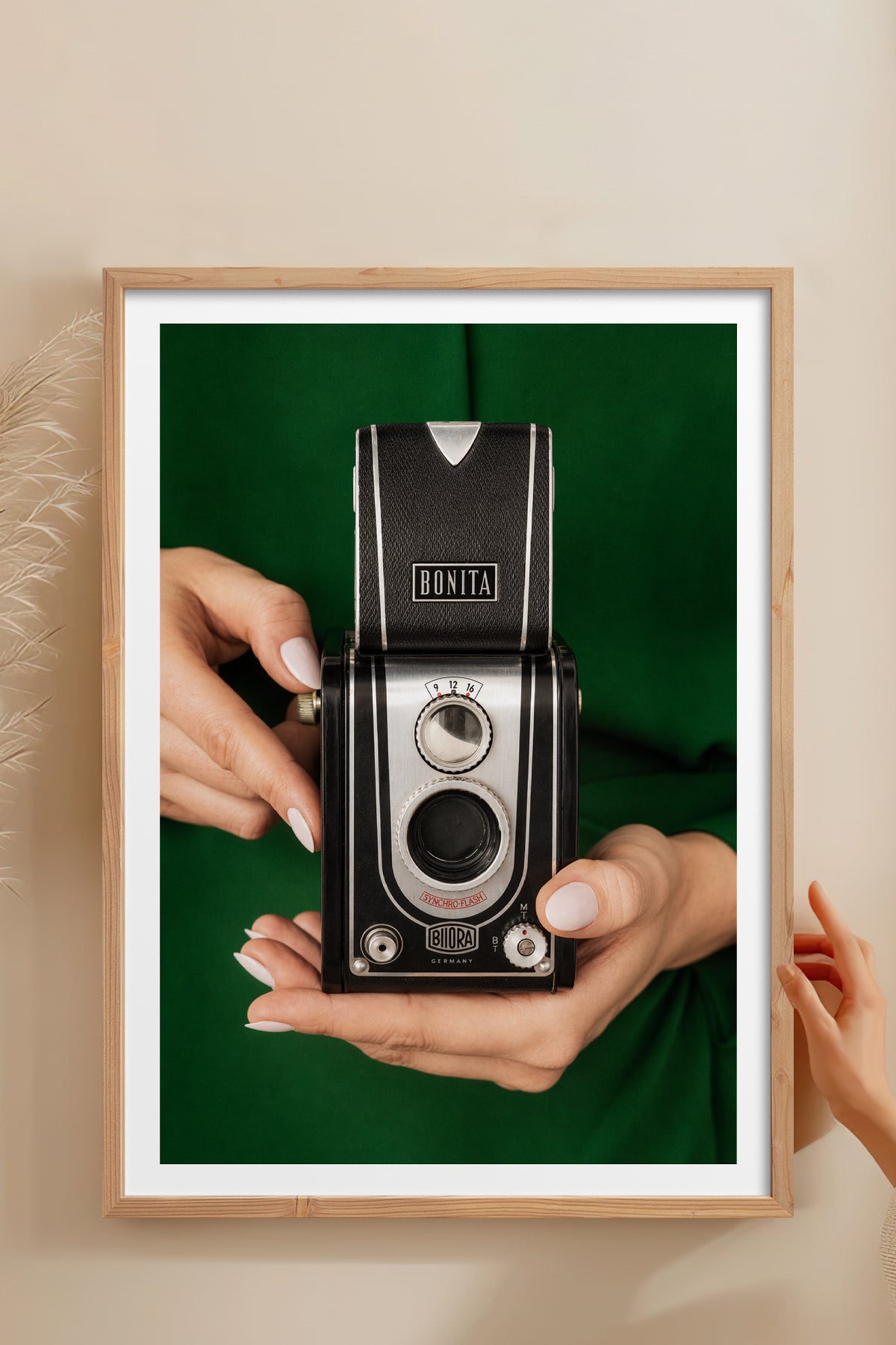HOMEPACK Ahşap Çerçeveli Tablo Çerçeveli Poster Sanatsal Modern Duvar Dekoru BEK-8441