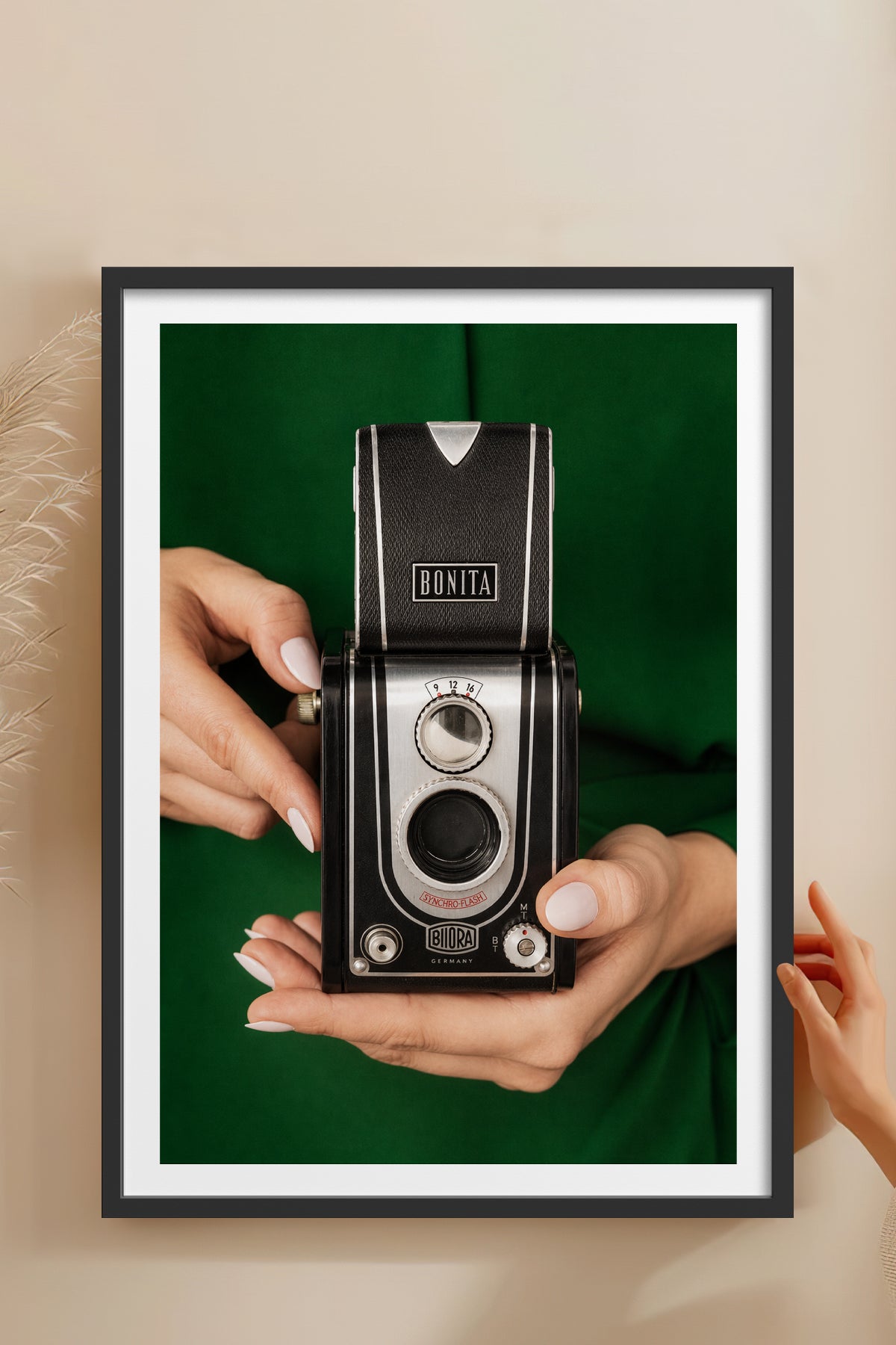 HOMEPACK Ahşap Çerçeveli Tablo Çerçeveli Poster Sanatsal Modern Duvar Dekoru BEK-8441