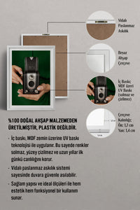 HOMEPACK Ahşap Çerçeveli Tablo Çerçeveli Poster Sanatsal Modern Duvar Dekoru BEK-8441