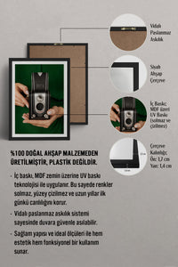 HOMEPACK Ahşap Çerçeveli Tablo Çerçeveli Poster Sanatsal Modern Duvar Dekoru BEK-8441