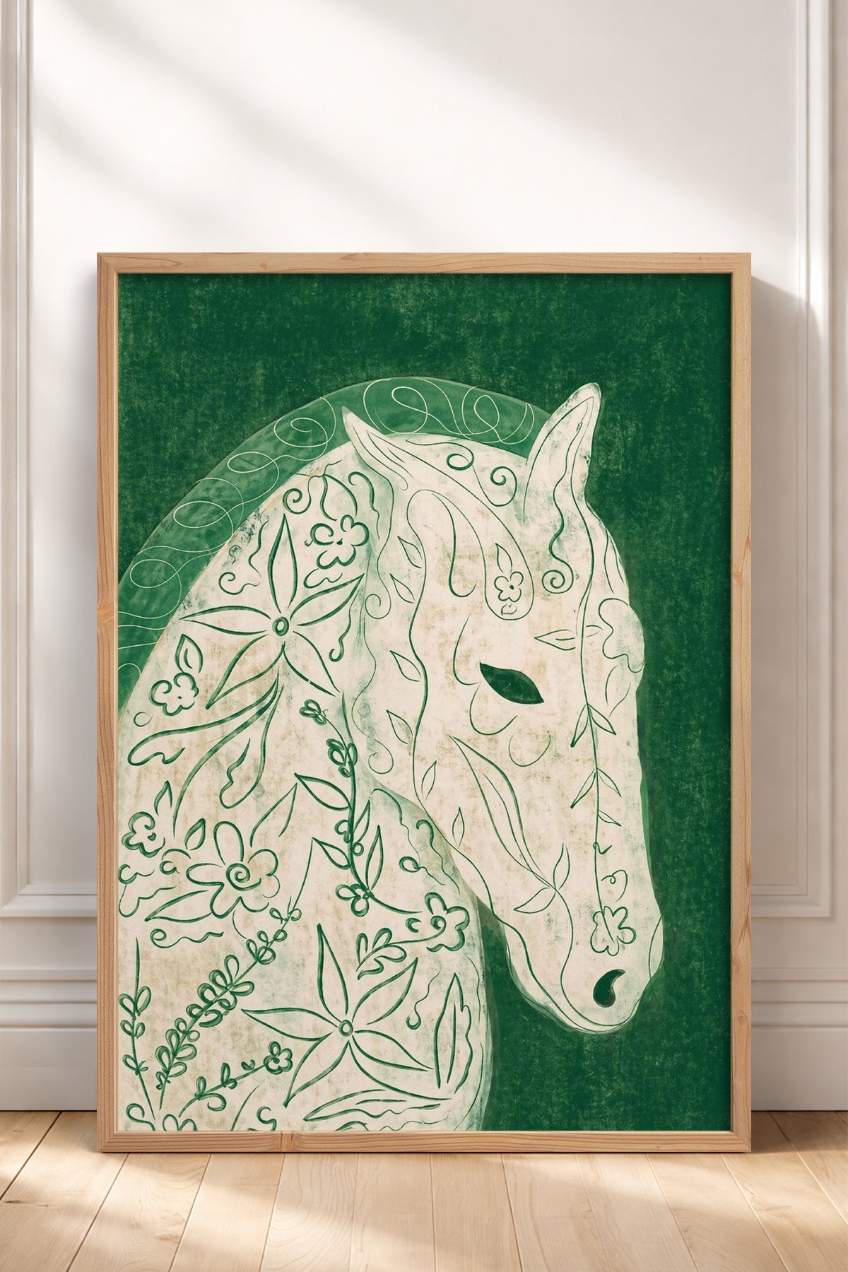 HOMEPACK Ahşap Çerçeveli Tablo Çerçeveli Poster Sanatsal Modern Duvar Dekoru BEK-8442