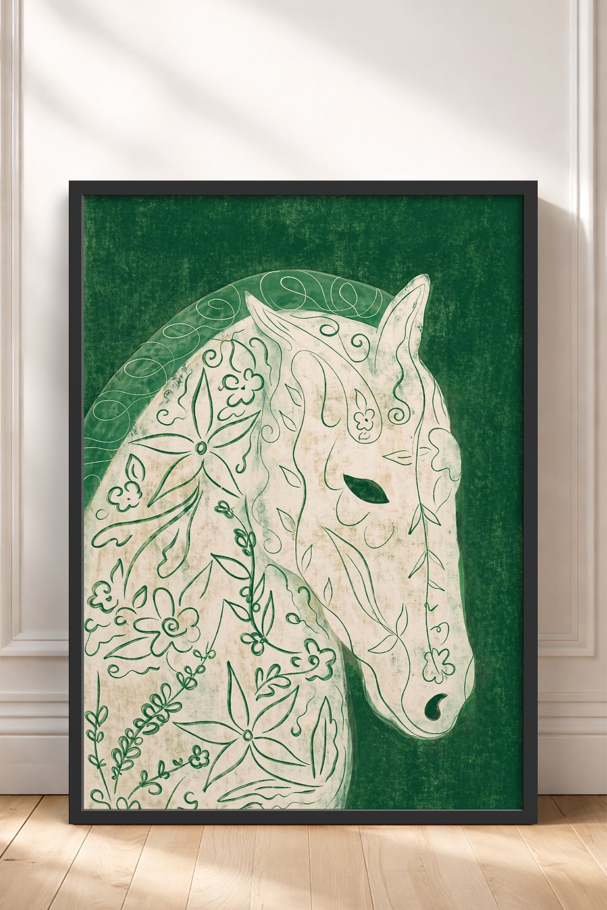 HOMEPACK Ahşap Çerçeveli Tablo Çerçeveli Poster Sanatsal Modern Duvar Dekoru BEK-8442