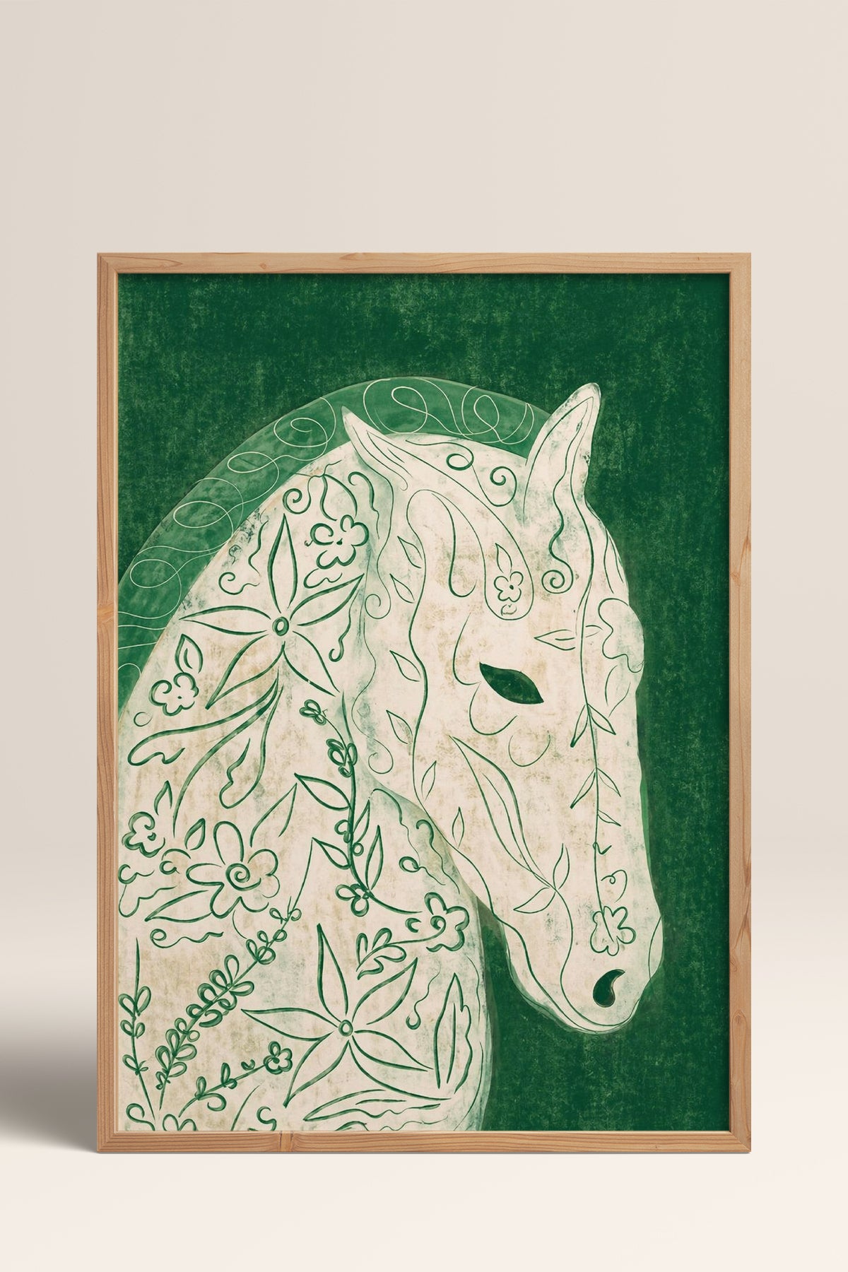 HOMEPACK Ahşap Çerçeveli Tablo Çerçeveli Poster Sanatsal Modern Duvar Dekoru BEK-8442