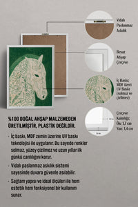 HOMEPACK Ahşap Çerçeveli Tablo Çerçeveli Poster Sanatsal Modern Duvar Dekoru BEK-8442