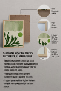 HOMEPACK Ahşap Çerçeveli Tablo Çerçeveli Poster Sanatsal Modern Duvar Dekoru BEK-8443
