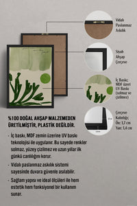 HOMEPACK Ahşap Çerçeveli Tablo Çerçeveli Poster Sanatsal Modern Duvar Dekoru BEK-8443