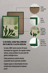 HOMEPACK Ahşap Çerçeveli Tablo Çerçeveli Poster Sanatsal Modern Duvar Dekoru BEK-8443
