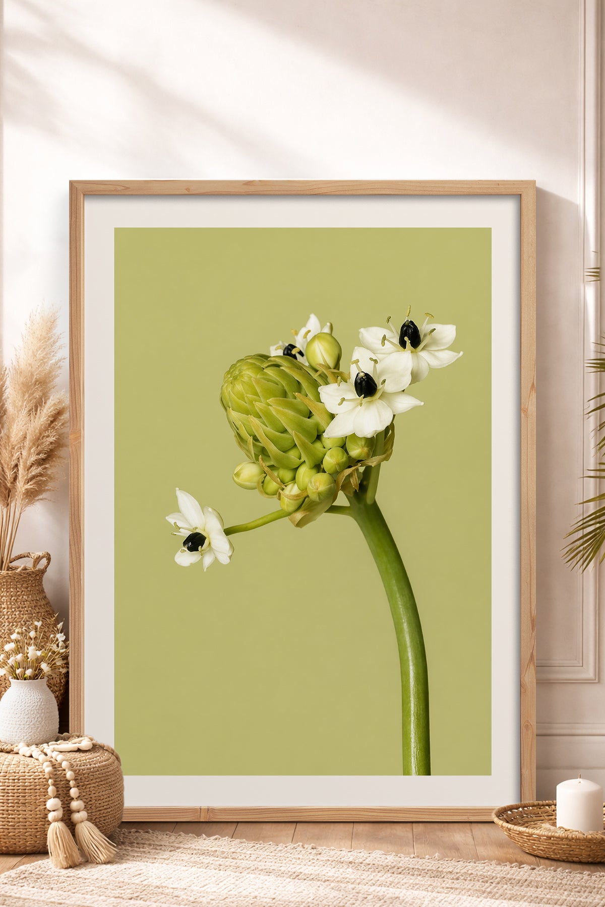 HOMEPACK Ahşap Çerçeveli Tablo Çerçeveli Poster Sanatsal Modern Duvar Dekoru BEK-8444