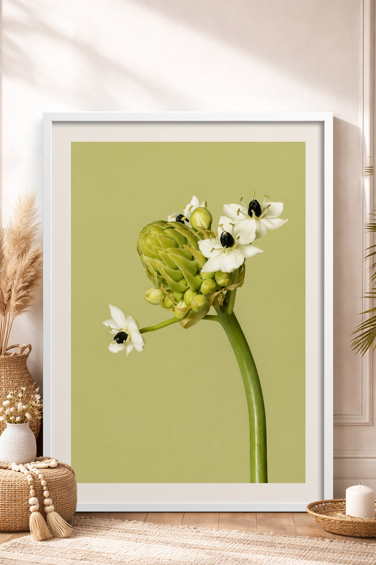 HOMEPACK Ahşap Çerçeveli Tablo Çerçeveli Poster Sanatsal Modern Duvar Dekoru BEK-8444