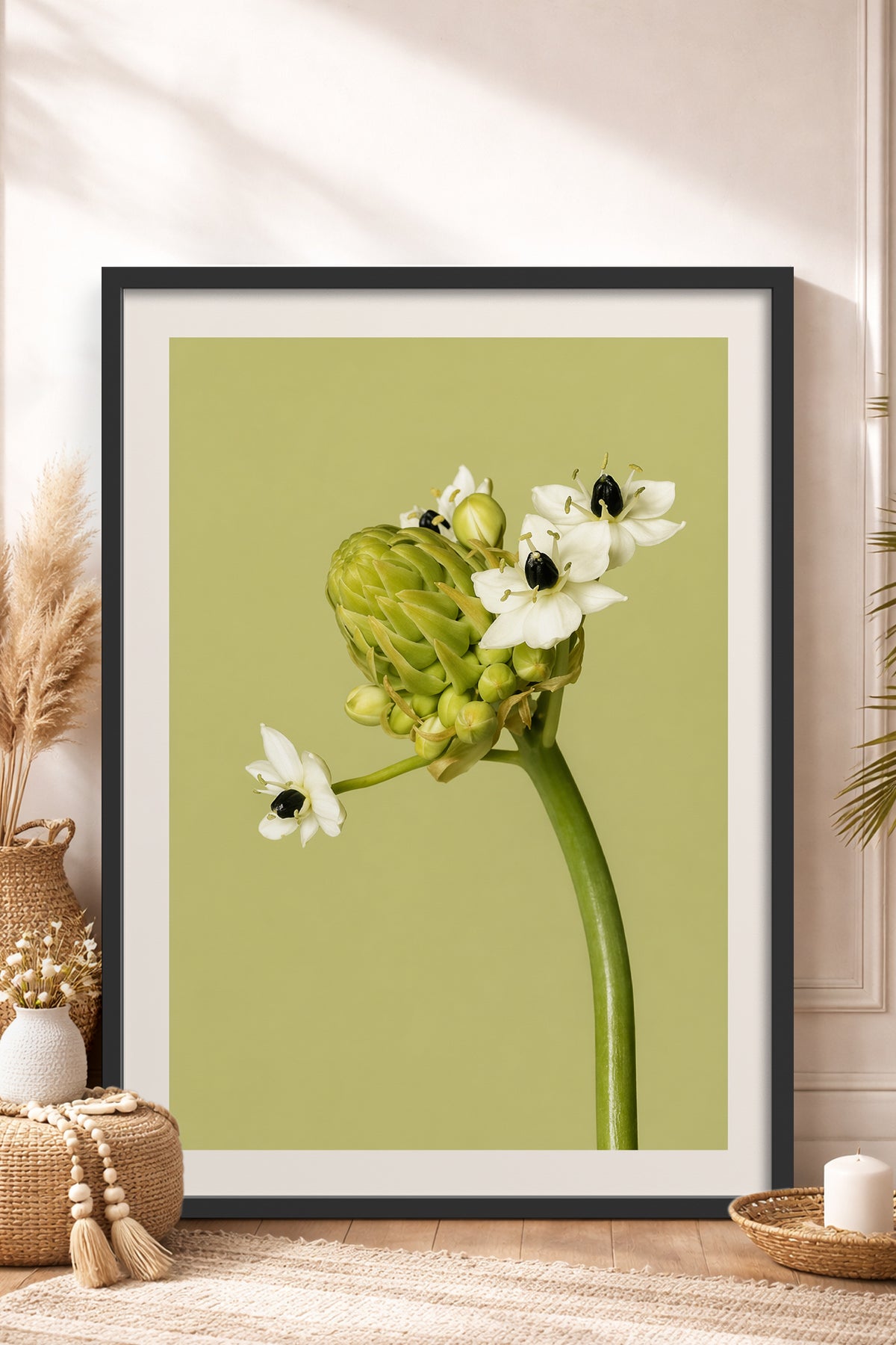 HOMEPACK Ahşap Çerçeveli Tablo Çerçeveli Poster Sanatsal Modern Duvar Dekoru BEK-8444