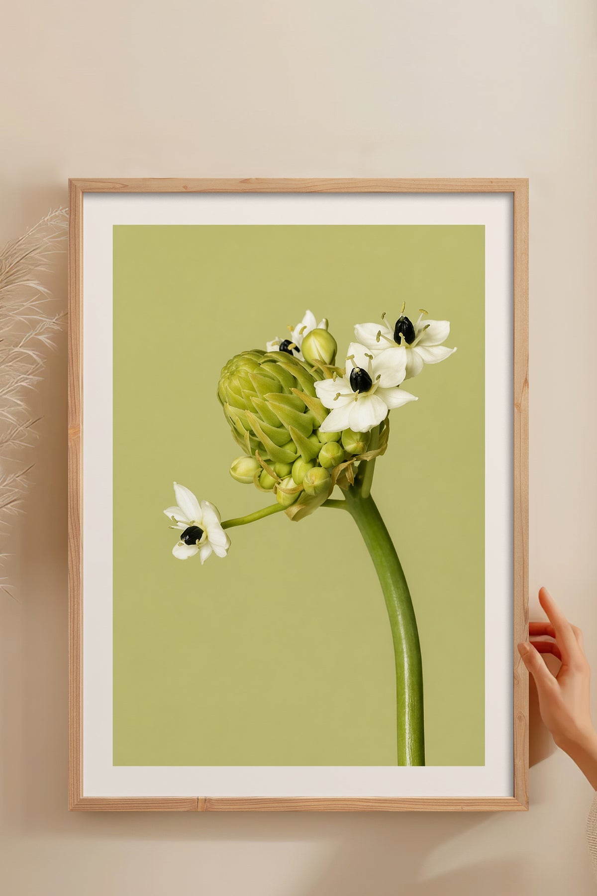 HOMEPACK Ahşap Çerçeveli Tablo Çerçeveli Poster Sanatsal Modern Duvar Dekoru BEK-8444