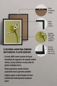 HOMEPACK Ahşap Çerçeveli Tablo Çerçeveli Poster Sanatsal Modern Duvar Dekoru BEK-8444
