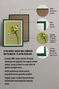 HOMEPACK Ahşap Çerçeveli Tablo Çerçeveli Poster Sanatsal Modern Duvar Dekoru BEK-8444