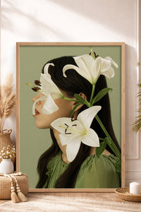 HOMEPACK Ahşap Çerçeveli Tablo Çerçeveli Poster Sanatsal Modern Duvar Dekoru BEK-8445