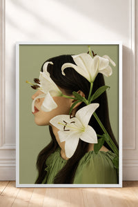 HOMEPACK Ahşap Çerçeveli Tablo Çerçeveli Poster Sanatsal Modern Duvar Dekoru BEK-8445