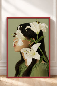 HOMEPACK Ahşap Çerçeveli Tablo Çerçeveli Poster Sanatsal Modern Duvar Dekoru BEK-8445