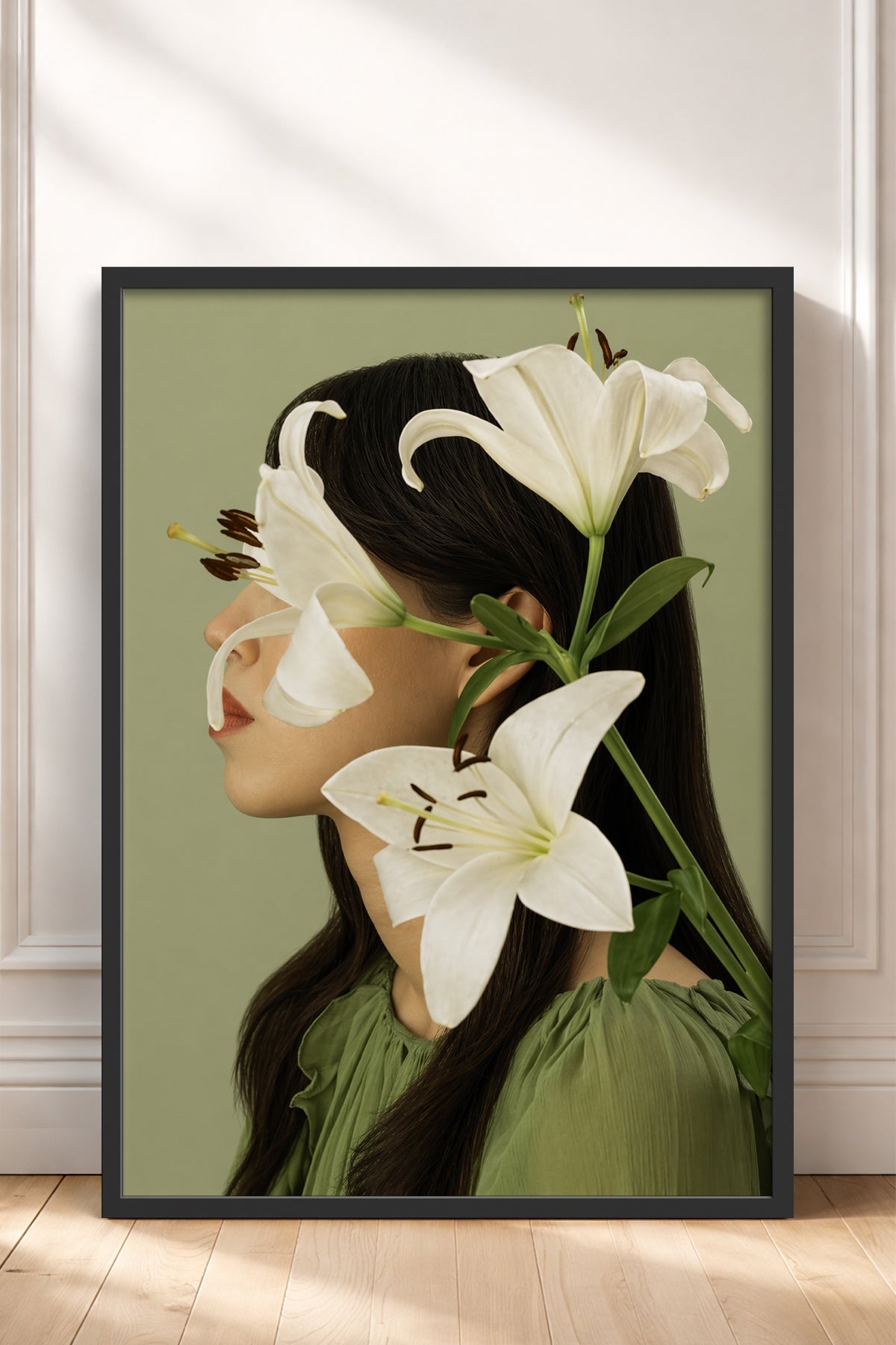 HOMEPACK Ahşap Çerçeveli Tablo Çerçeveli Poster Sanatsal Modern Duvar Dekoru BEK-8445