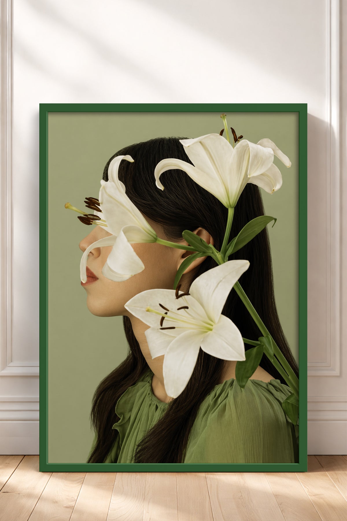 HOMEPACK Ahşap Çerçeveli Tablo Çerçeveli Poster Sanatsal Modern Duvar Dekoru BEK-8445