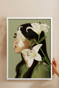HOMEPACK Ahşap Çerçeveli Tablo Çerçeveli Poster Sanatsal Modern Duvar Dekoru BEK-8445