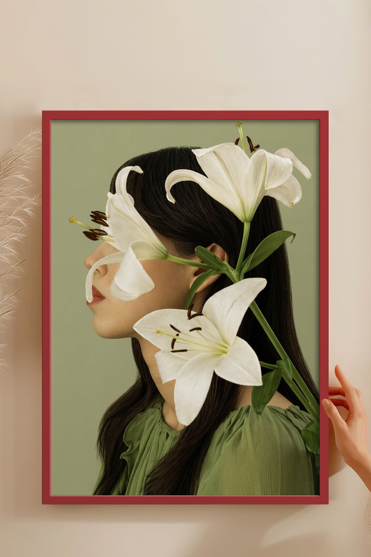 HOMEPACK Ahşap Çerçeveli Tablo Çerçeveli Poster Sanatsal Modern Duvar Dekoru BEK-8445