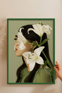 HOMEPACK Ahşap Çerçeveli Tablo Çerçeveli Poster Sanatsal Modern Duvar Dekoru BEK-8445