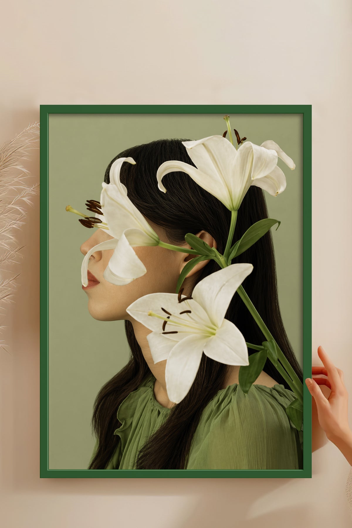 HOMEPACK Ahşap Çerçeveli Tablo Çerçeveli Poster Sanatsal Modern Duvar Dekoru BEK-8445