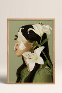 HOMEPACK Ahşap Çerçeveli Tablo Çerçeveli Poster Sanatsal Modern Duvar Dekoru BEK-8445