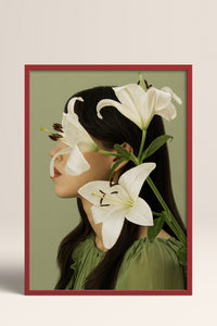 HOMEPACK Ahşap Çerçeveli Tablo Çerçeveli Poster Sanatsal Modern Duvar Dekoru BEK-8445
