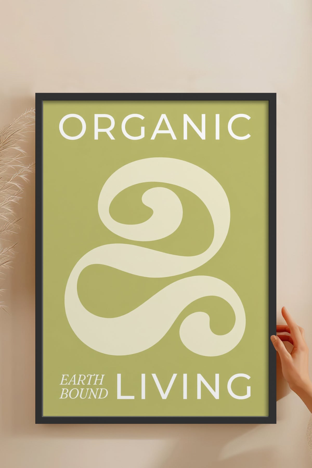 HOMEPACK Ahşap Çerçeveli Tablo Çerçeveli Poster Sanatsal Modern Duvar Dekoru BEK-8446