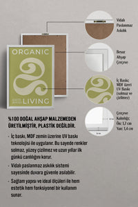 HOMEPACK Ahşap Çerçeveli Tablo Çerçeveli Poster Sanatsal Modern Duvar Dekoru BEK-8446
