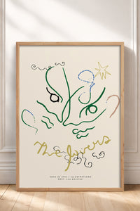 HOMEPACK Ahşap Çerçeveli Tablo Çerçeveli Poster Sanatsal Modern Duvar Dekoru BEK-8447