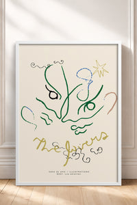 HOMEPACK Ahşap Çerçeveli Tablo Çerçeveli Poster Sanatsal Modern Duvar Dekoru BEK-8447