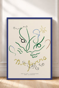 HOMEPACK Ahşap Çerçeveli Tablo Çerçeveli Poster Sanatsal Modern Duvar Dekoru BEK-8447