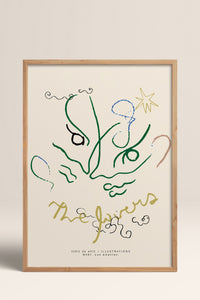 HOMEPACK Ahşap Çerçeveli Tablo Çerçeveli Poster Sanatsal Modern Duvar Dekoru BEK-8447