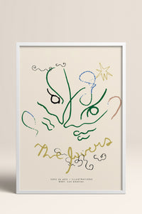 HOMEPACK Ahşap Çerçeveli Tablo Çerçeveli Poster Sanatsal Modern Duvar Dekoru BEK-8447