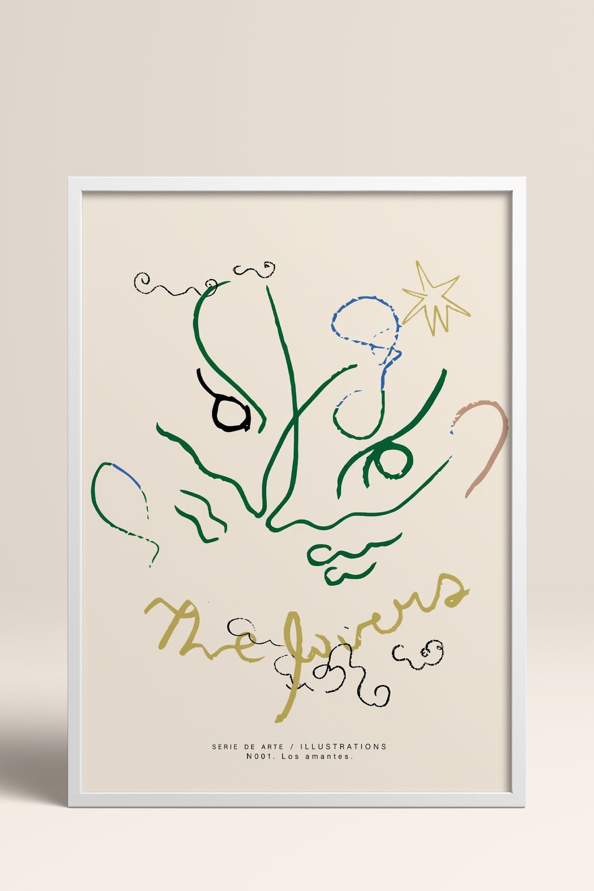 HOMEPACK Ahşap Çerçeveli Tablo Çerçeveli Poster Sanatsal Modern Duvar Dekoru BEK-8447