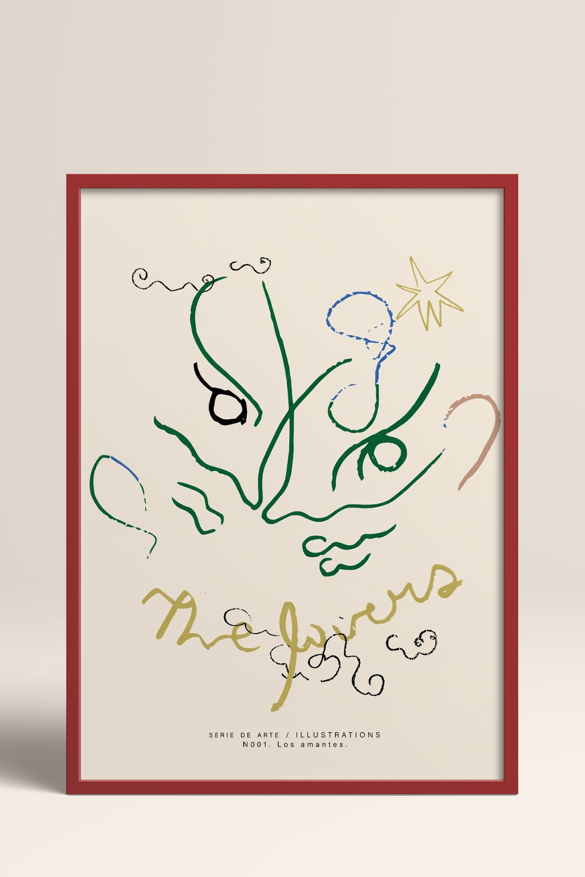 HOMEPACK Ahşap Çerçeveli Tablo Çerçeveli Poster Sanatsal Modern Duvar Dekoru BEK-8447