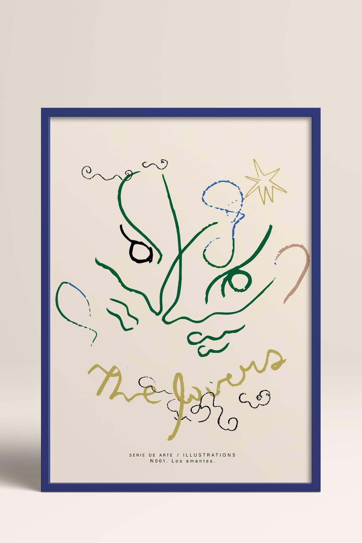 HOMEPACK Ahşap Çerçeveli Tablo Çerçeveli Poster Sanatsal Modern Duvar Dekoru BEK-8447