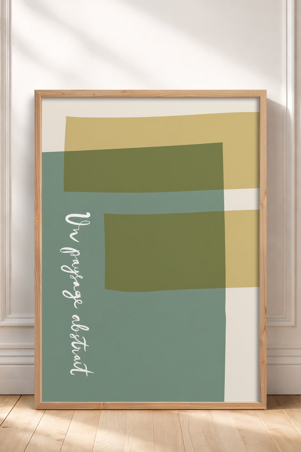 HOMEPACK Ahşap Çerçeveli Tablo Çerçeveli Poster Sanatsal Modern Duvar Dekoru BEK-8448