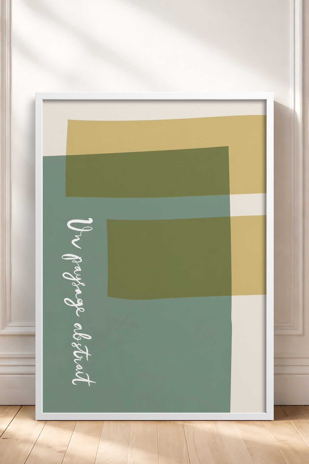 HOMEPACK Ahşap Çerçeveli Tablo Çerçeveli Poster Sanatsal Modern Duvar Dekoru BEK-8448
