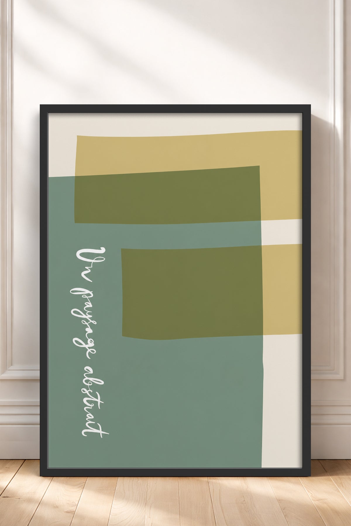 HOMEPACK Ahşap Çerçeveli Tablo Çerçeveli Poster Sanatsal Modern Duvar Dekoru BEK-8448