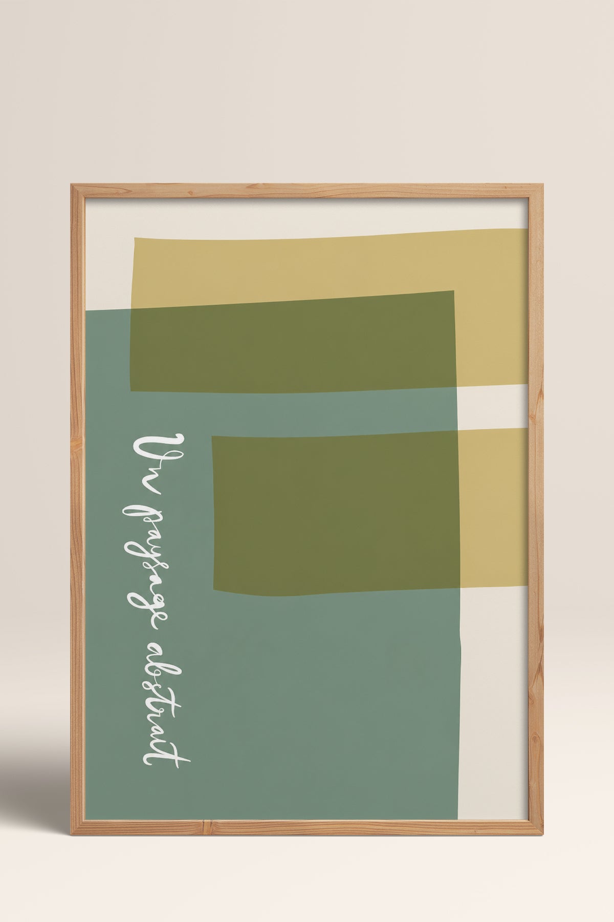 HOMEPACK Ahşap Çerçeveli Tablo Çerçeveli Poster Sanatsal Modern Duvar Dekoru BEK-8448