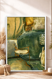 HOMEPACK Ahşap Çerçeveli Tablo Çerçeveli Poster Sanatsal Modern Duvar Dekoru BEK-8449