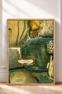 HOMEPACK Ahşap Çerçeveli Tablo Çerçeveli Poster Sanatsal Modern Duvar Dekoru BEK-8449