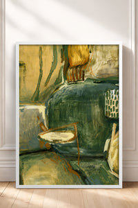 HOMEPACK Ahşap Çerçeveli Tablo Çerçeveli Poster Sanatsal Modern Duvar Dekoru BEK-8449