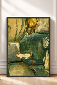 HOMEPACK Ahşap Çerçeveli Tablo Çerçeveli Poster Sanatsal Modern Duvar Dekoru BEK-8449